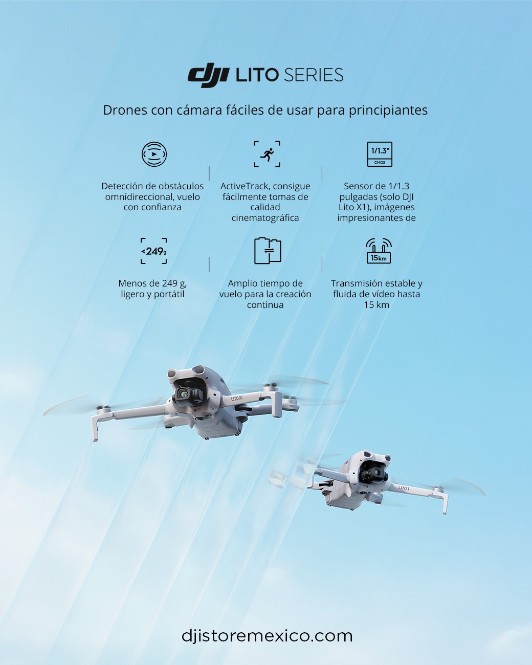 ¿Buscas tu primer dron? 🚁✨
La serie DJI Lito está diseñada para quienes quieren comenzar a crear contenido aéreo con tecnología inteligente, vuelos más seguros y una experiencia fácil de usar.
Descubre cuál es el ideal para ti y lleva tus tomas al siguiente nivel. 🙌
🌐 Conócelos en djistoremexico.com
#DJILito #DJIMexico #DronePhotography #ContenidoAereo #DronesDJI